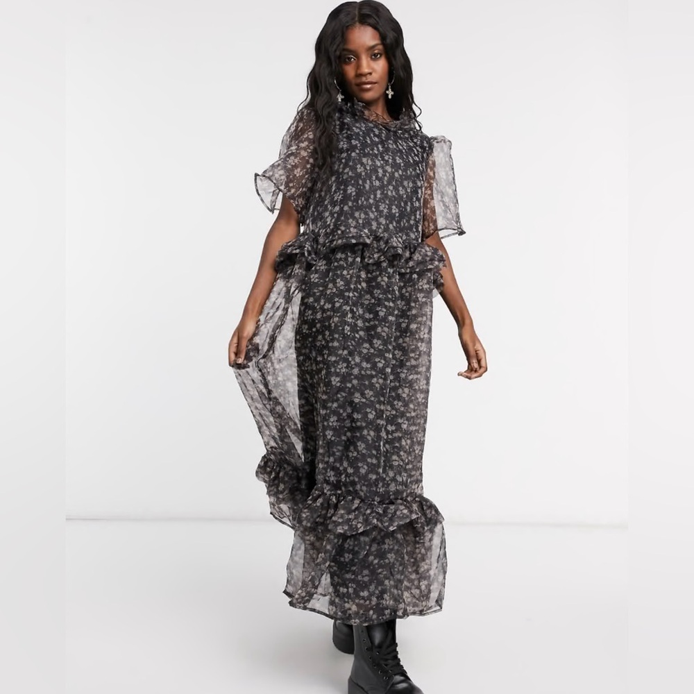 Sister Jane Black Floral Dress